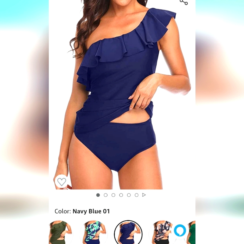 Royal Blue Tankini, Size S
